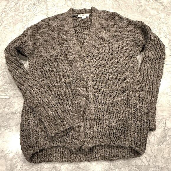 Duffy Sweaters - Duffy Alpaca Blend cardigan Snap Front Size XS Mask Taupe / Gray